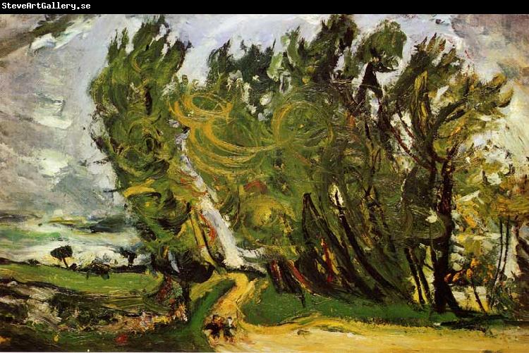 Chaim Soutine Windy Day in Auxerre